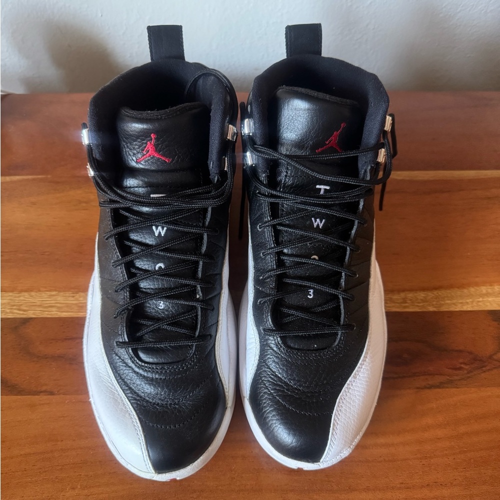 Retro Air Jordan 12 Playoff Black and White | Size 9.5